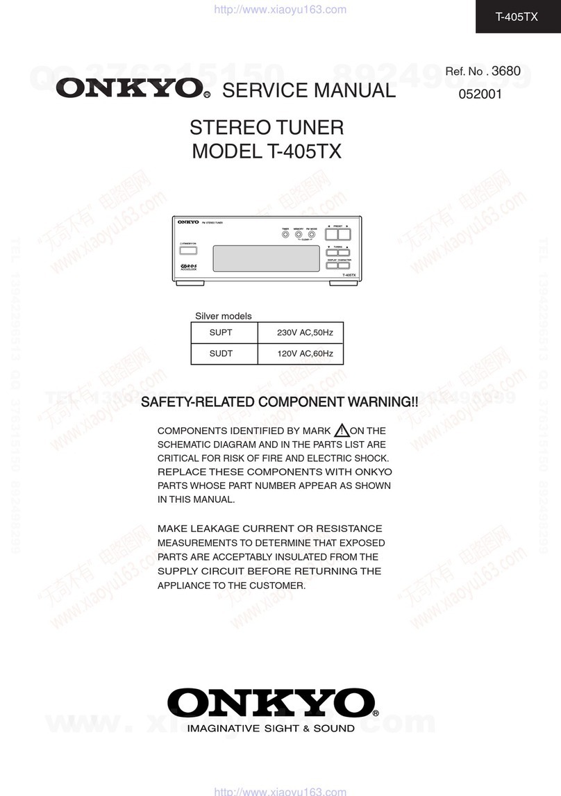 Onkyo T-405TX User manual