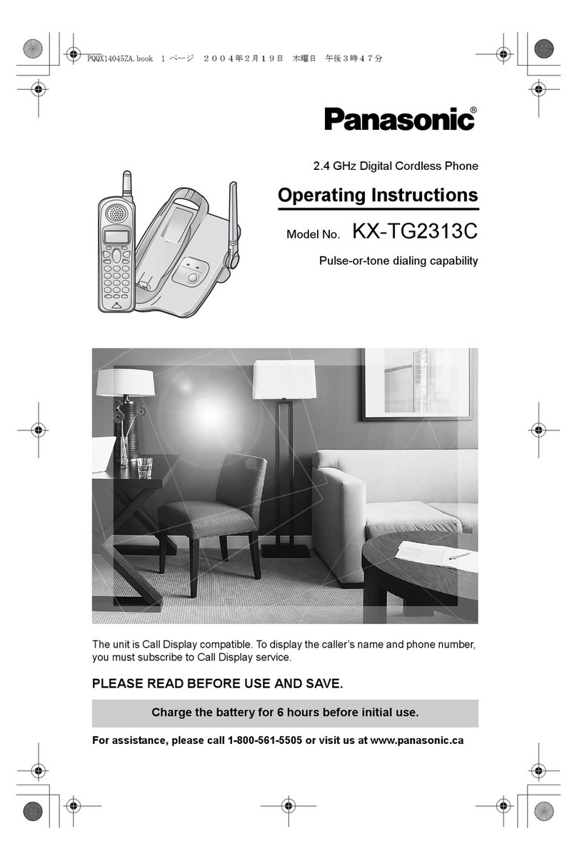 Panasonic KX-TG2313C operating instructions