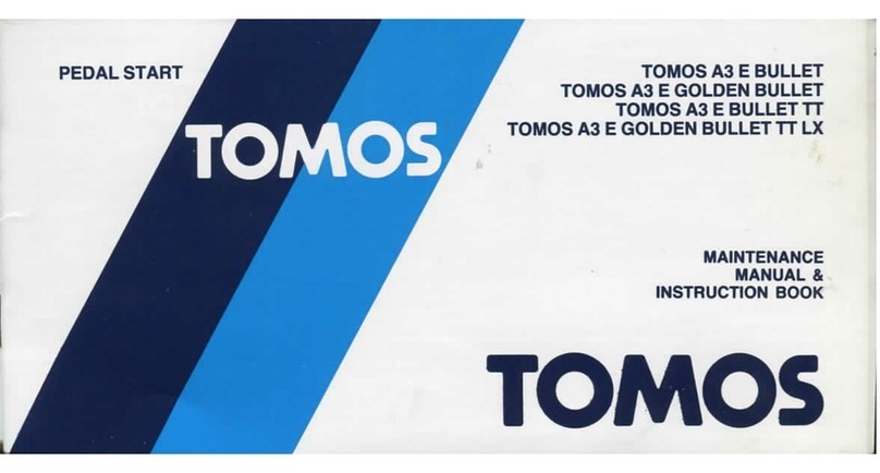 Tomos A3 E GOLDEN BULLET Maintenance manual & operator instructions Tomos A3 E GOLDEN BULLET Maintenance manual & operator instructions