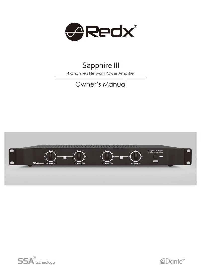 Redx sapphire iii owner's manual