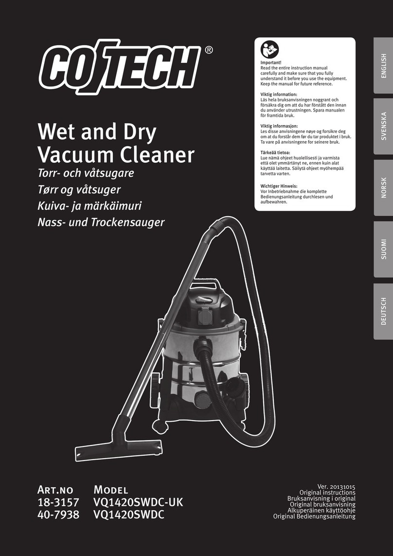 Clas Ohlson VQ1420SWDC-UK User manual Clas Ohlson VQ1420SWDC-UK User manual