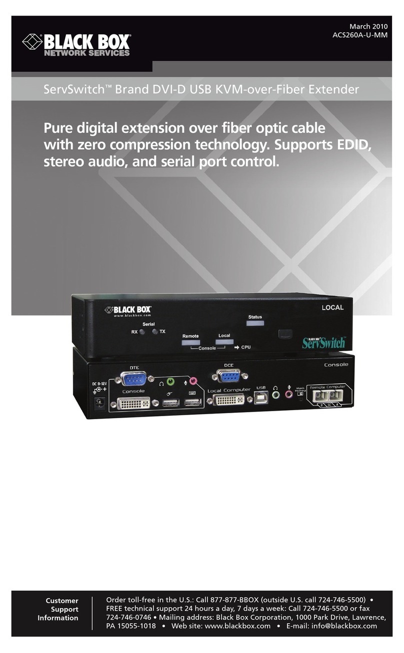 Black Box SerSwitch ACS260A-U-MM user manual