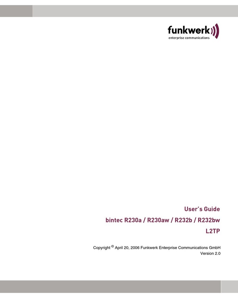 Funkwerk bintec R230a User manual Funkwerk bintec R230a User manual