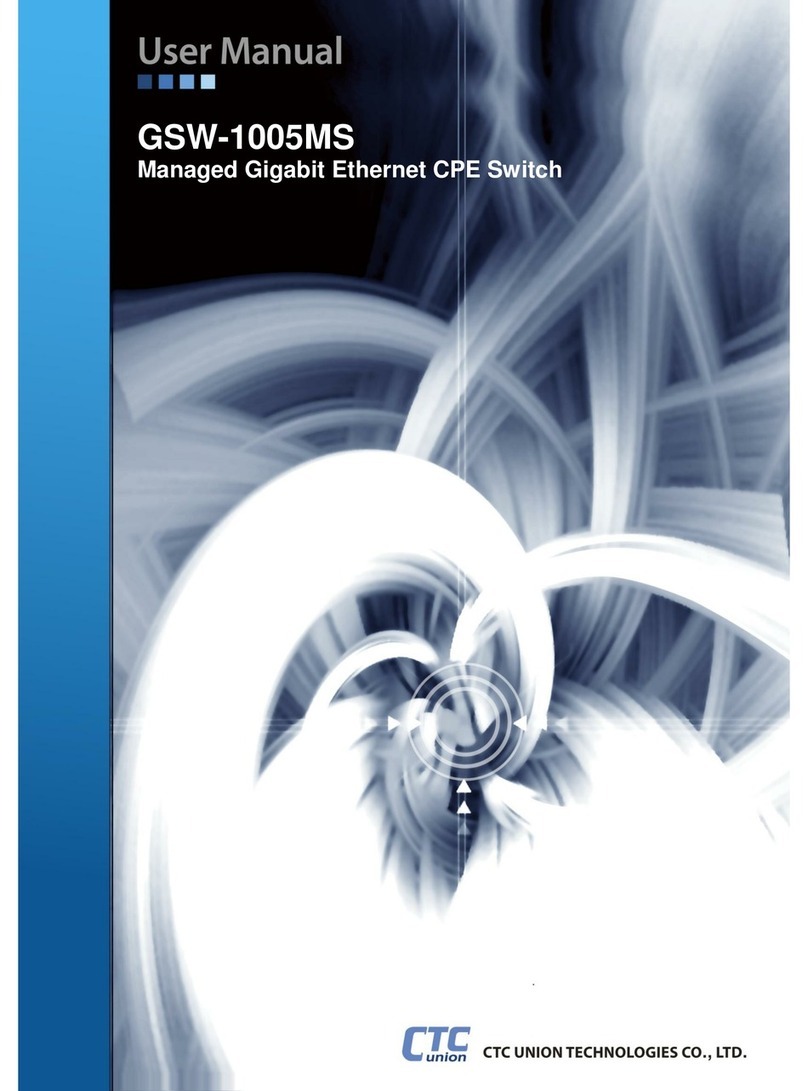 CTC Communications GSW-1005MS user manual