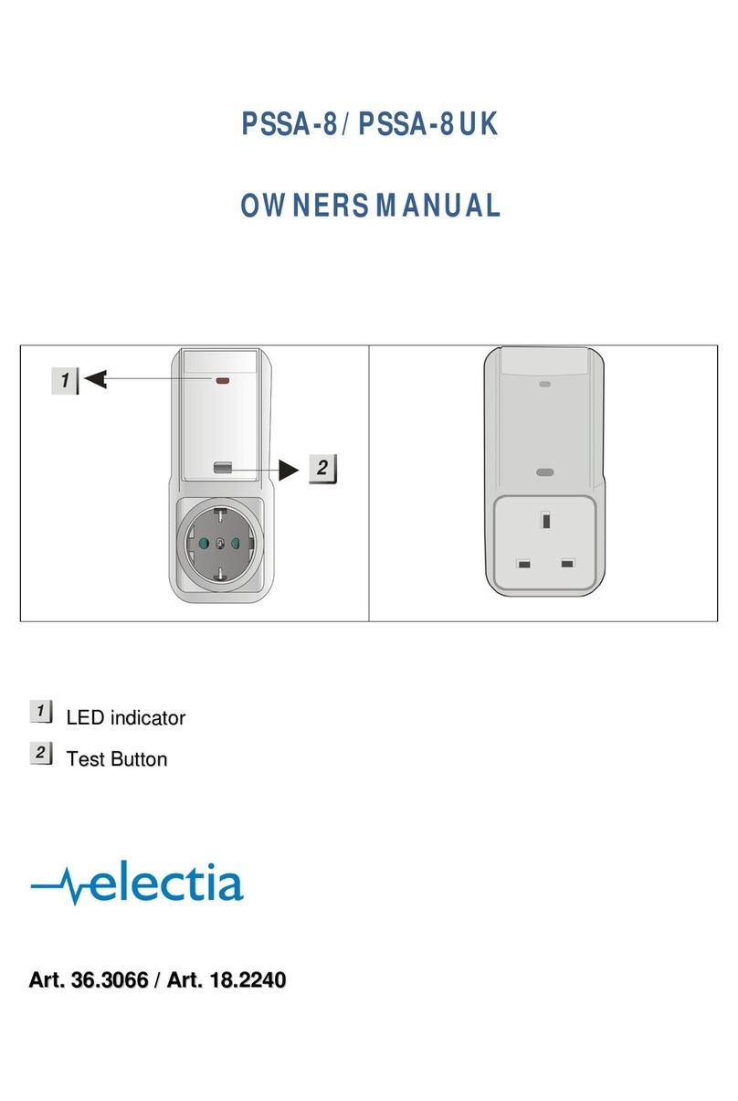 Electia PSSA-8 owner's manual Electia PSSA-8 owner's manual