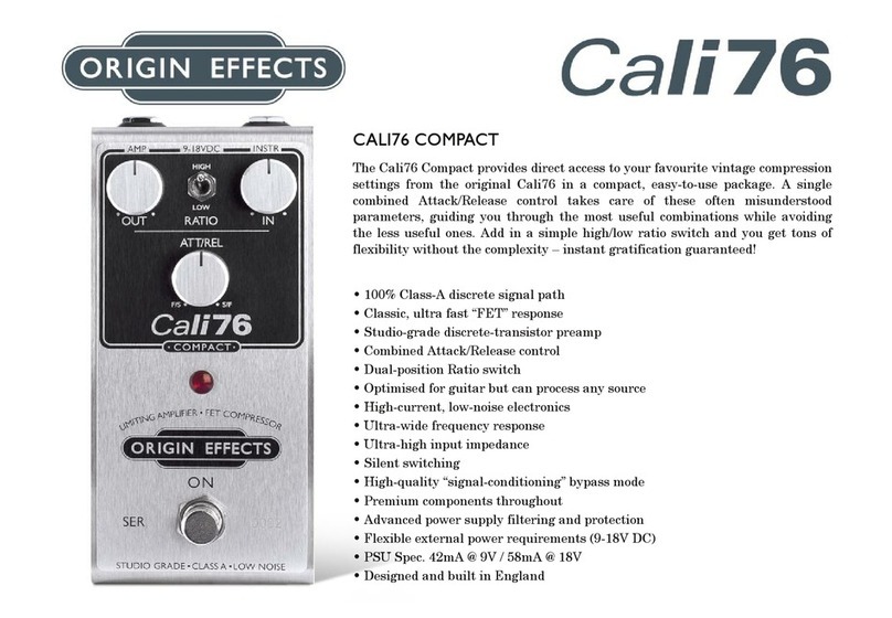Origin Effects CALI76 user manual