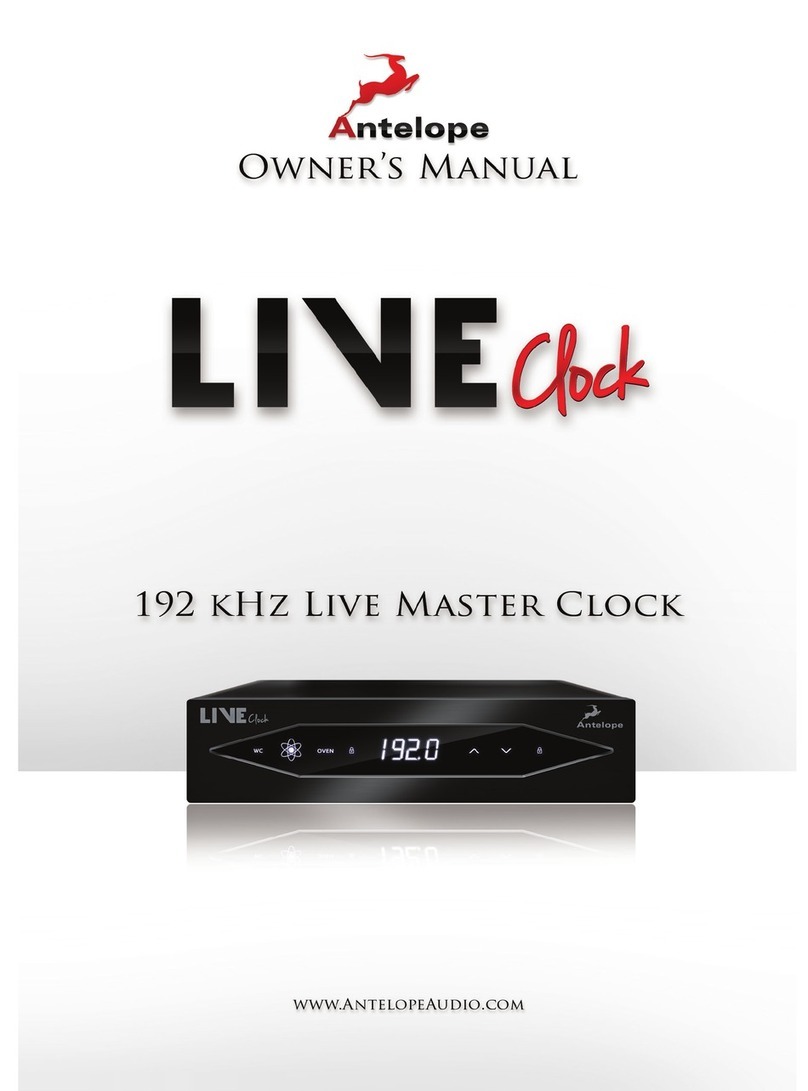 Antelope live clock owner's manual Antelope live clock owner's manual