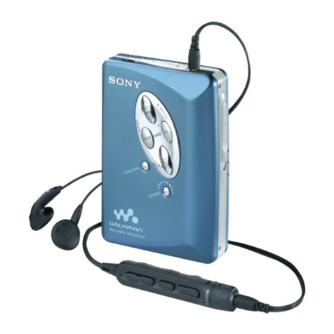 Sony Walkman WM-EX527 User manual Sony Walkman WM-EX527 User manual