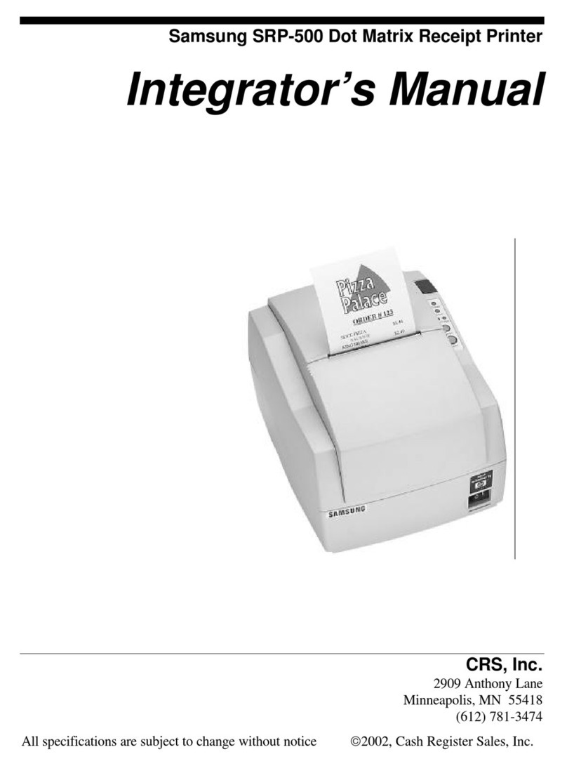 Samsung Bixolon SRP-500 User manual