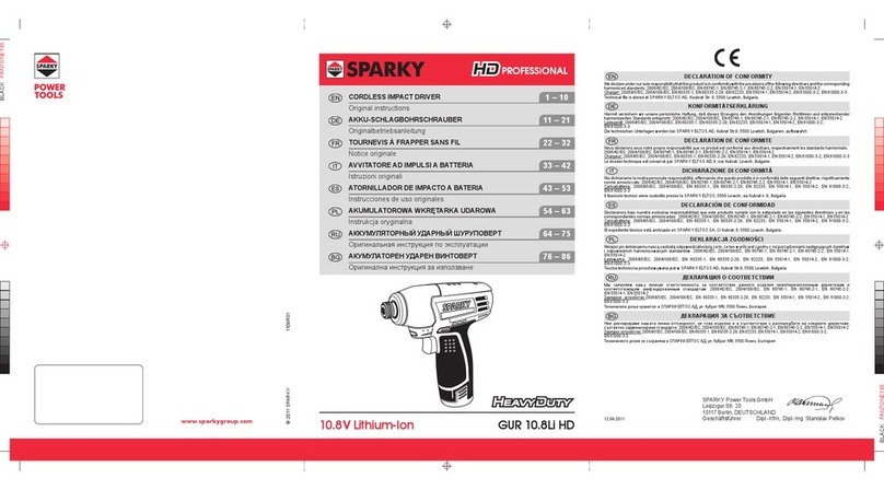 Sparky Group GUR 10.8Li HD User manual
