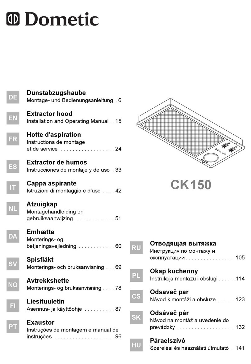 Dometic CK150 User manual
