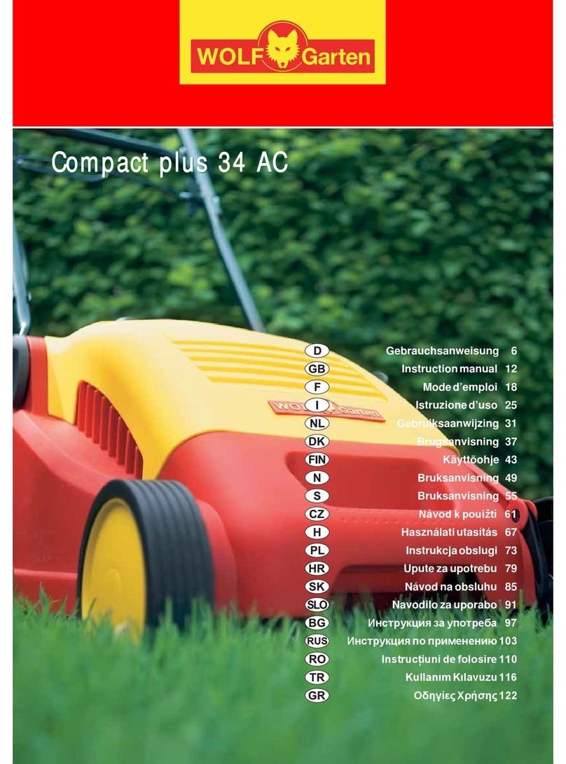 Wolf Garten Compact plus 34 AC instruction manual