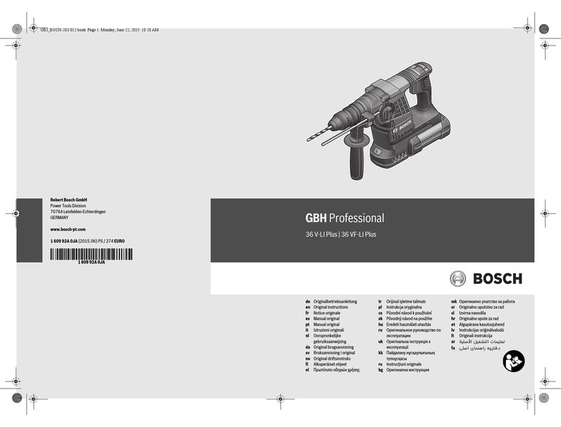 Bosch GBH 36 V-LI Plus User manual