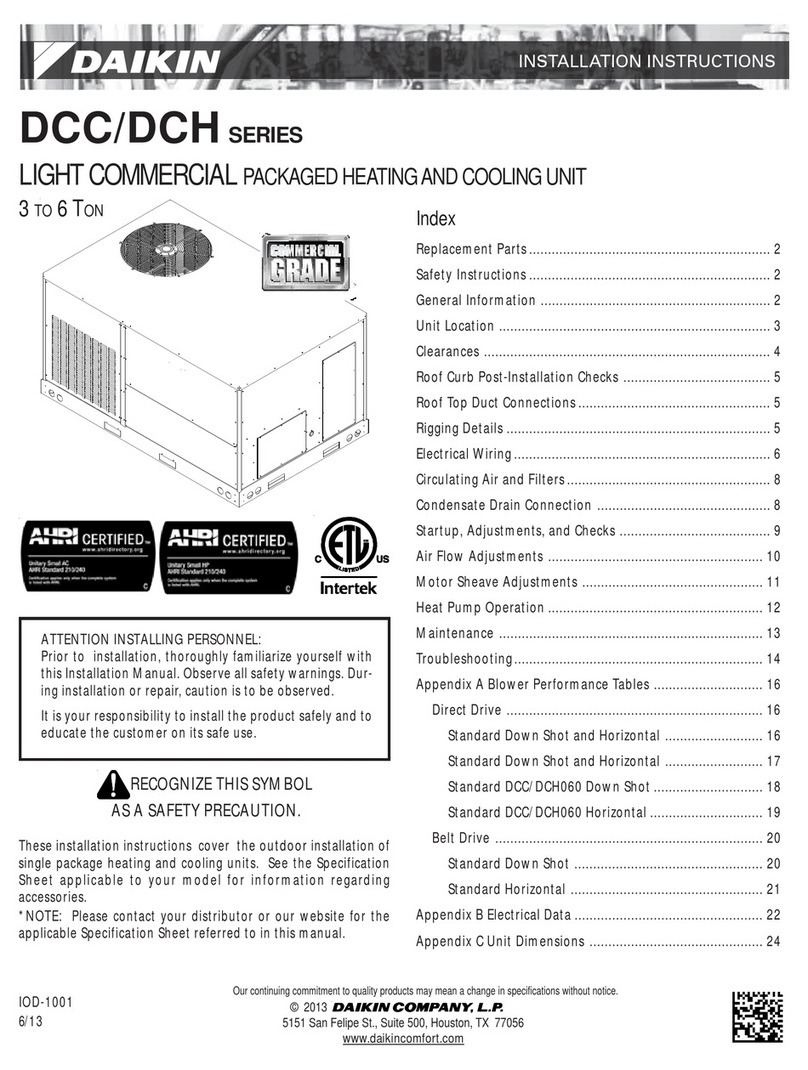 Daikin DCC Series User manual