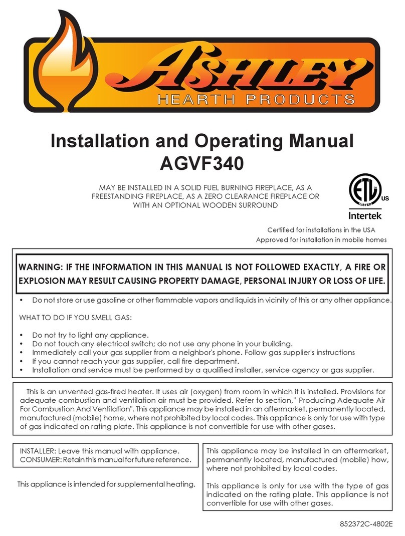 Ashley AGVF340 User manual Ashley AGVF340 User manual