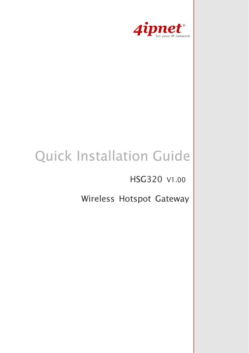 4IPNET HSG320 Quick installation guide