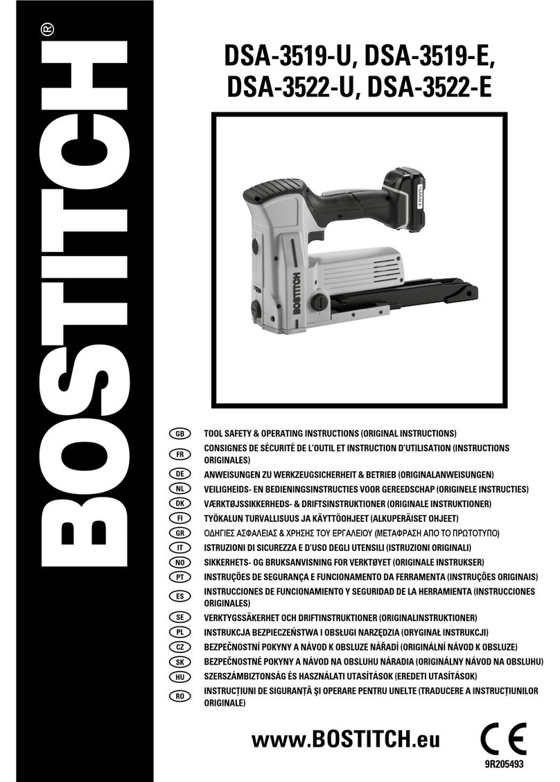 Bostitch DSA-3519-U operating instructions