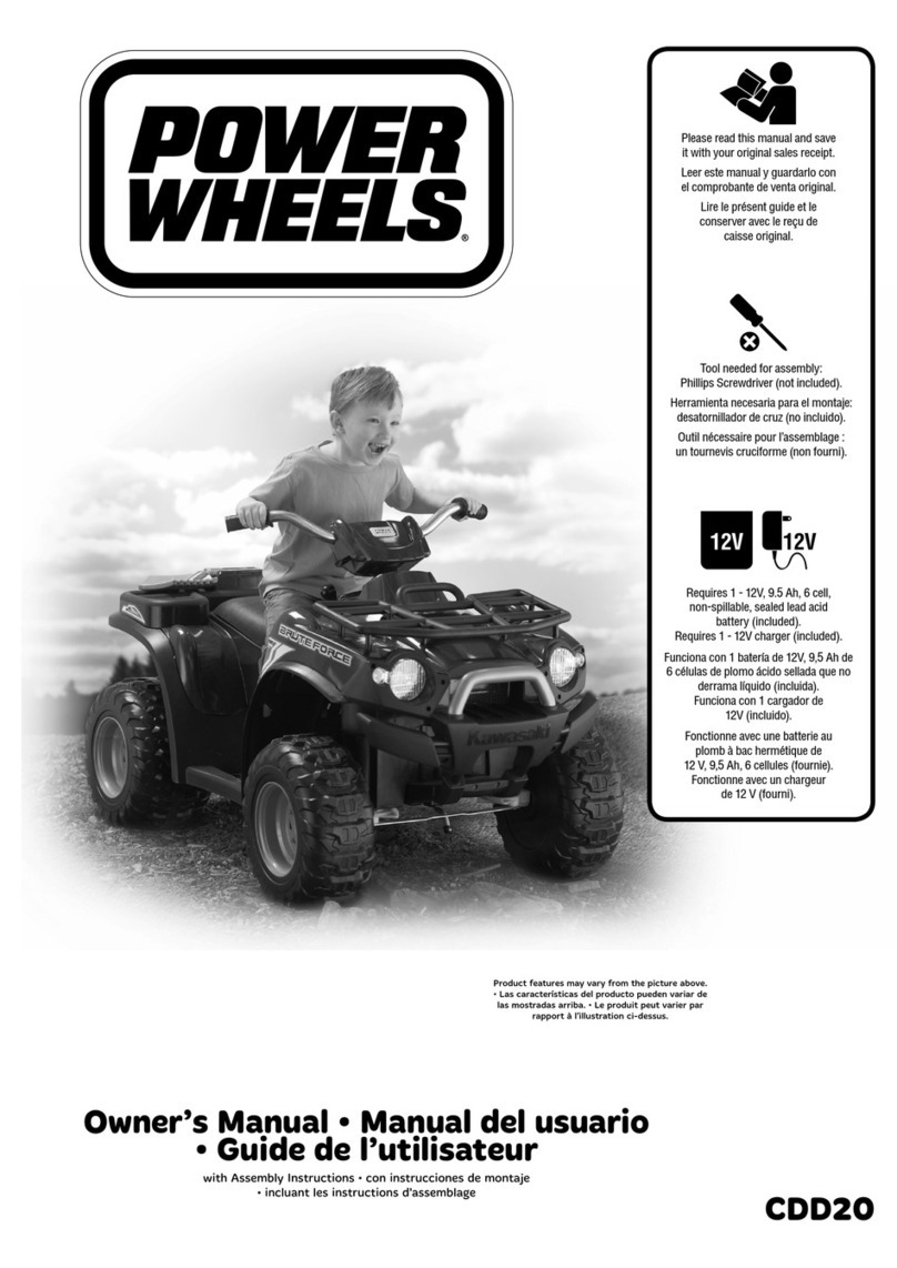 Power Wheels CDD20 owner's manual