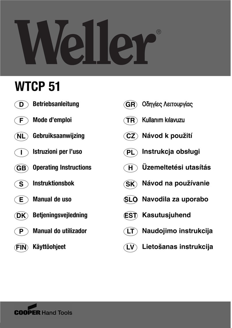 Weller WTCP 51 User manual
