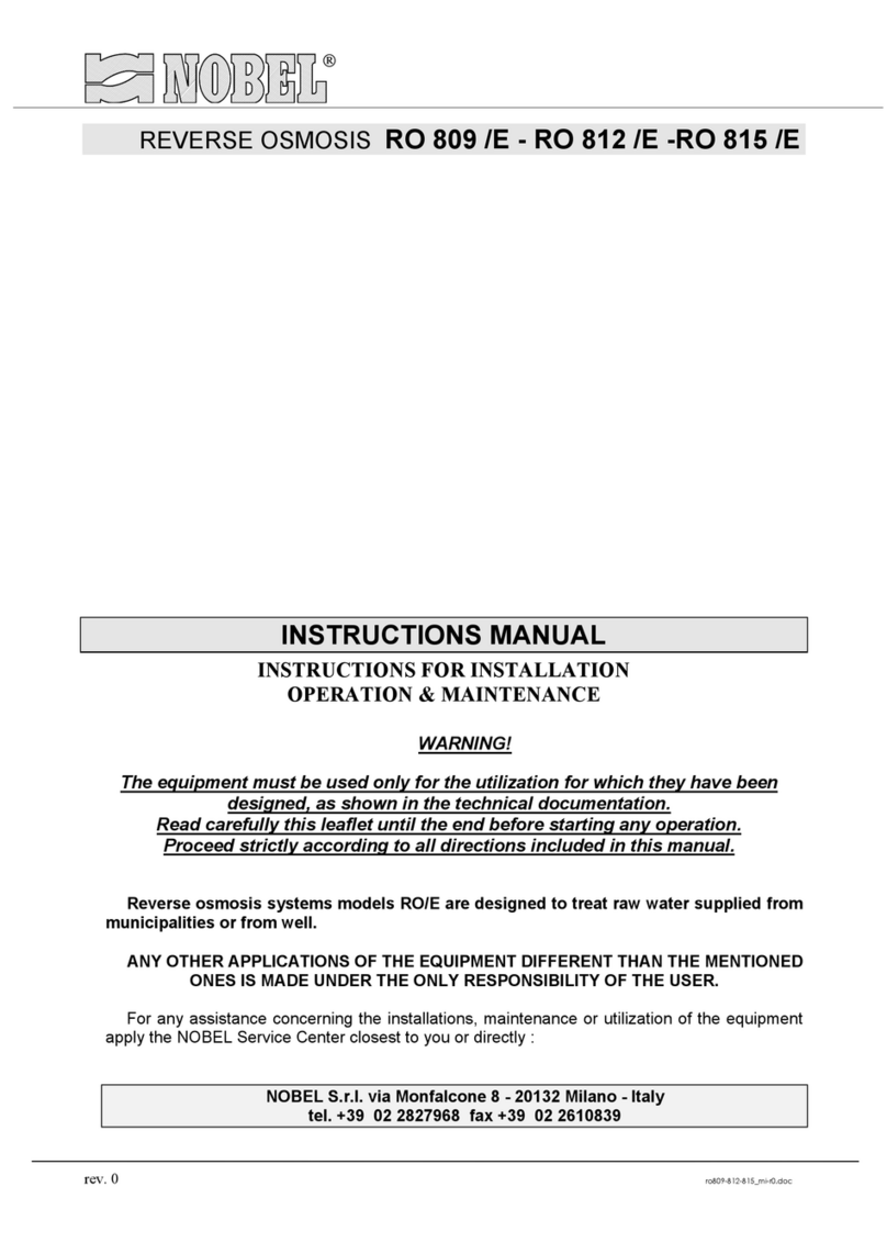 Nobel RO 809 /E instruction manual