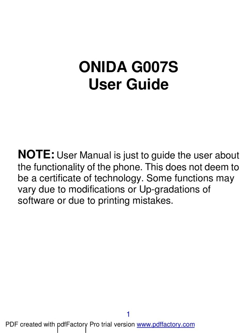 Onida G007S User manual