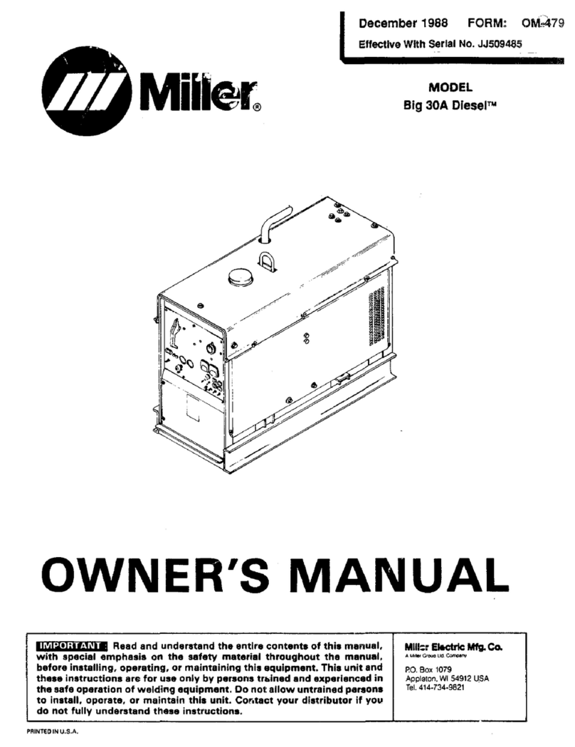 Miller Spoolmatic 30A User manual
