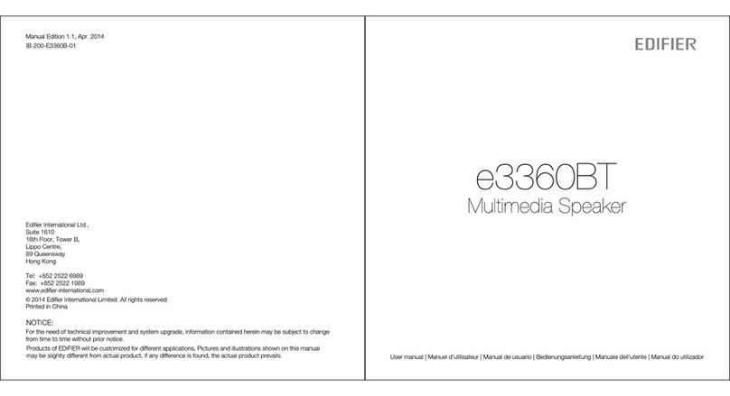 EDIFIER e3360BT User manual