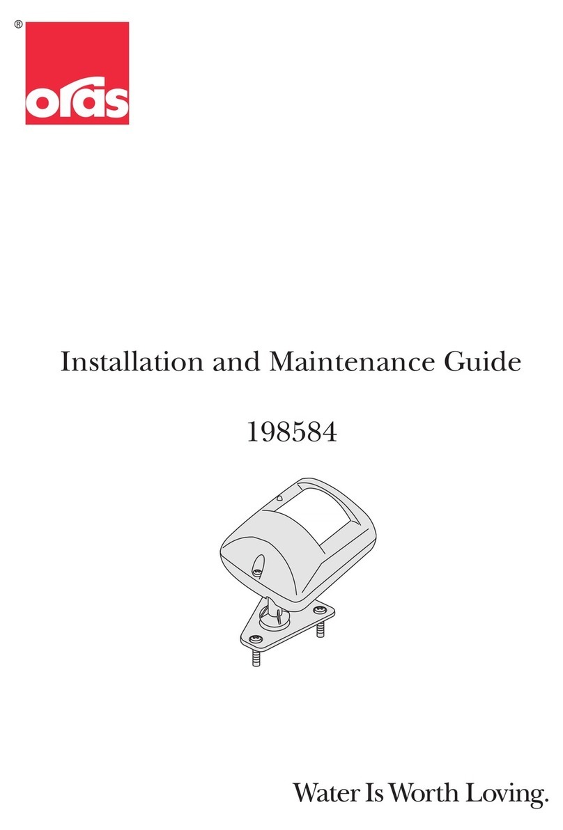 Oras 198584 Installation and maintenance guide