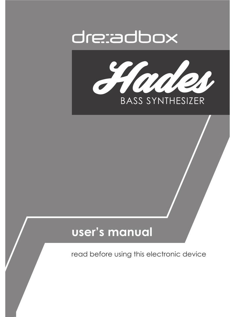 Dreadbox HADES User manual Dreadbox HADES User manual
