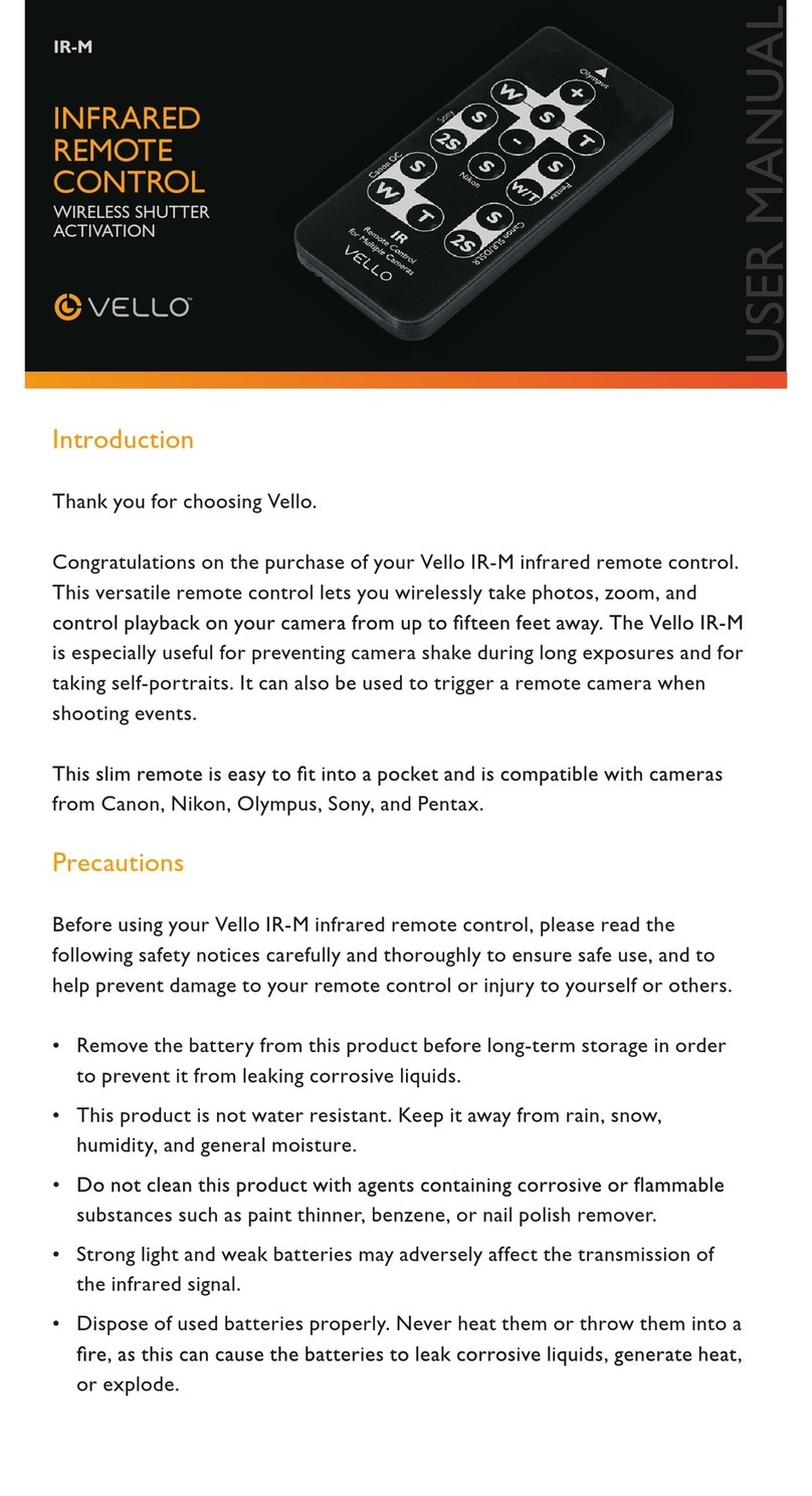 Vello IR-M User manual