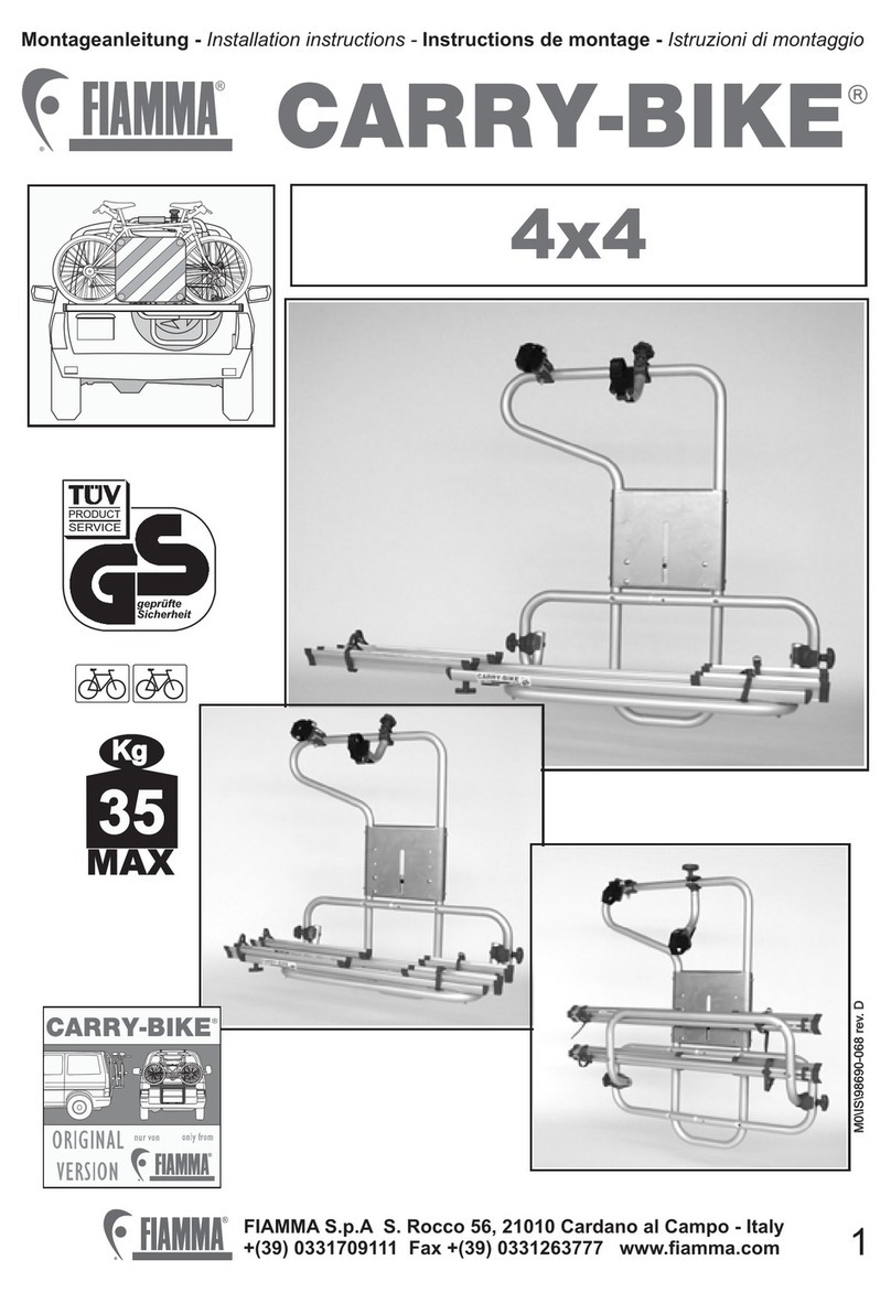 Fiamma 4x4 installation instructions