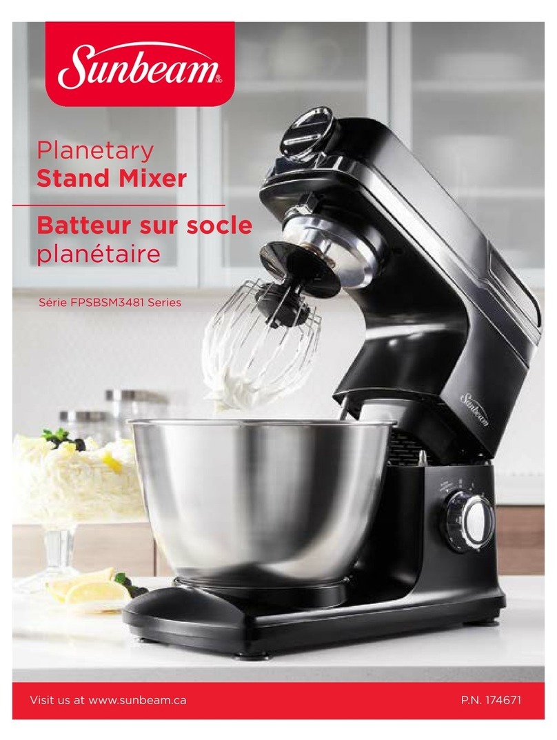 Sunbeam FPSBSM3481 series user manual