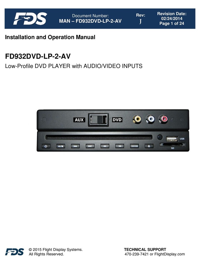 FDS FD932DVD-LP-2-AV Installation and operation manual