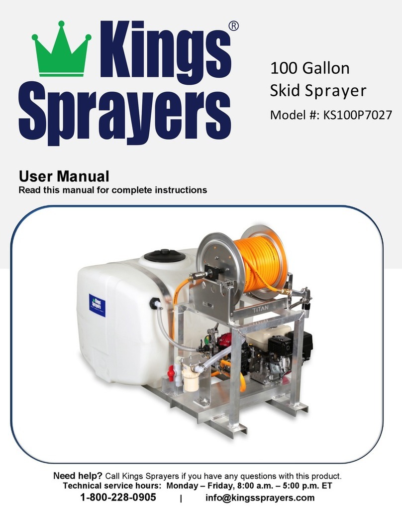 Kings Sprayers KS100P7027 user manual