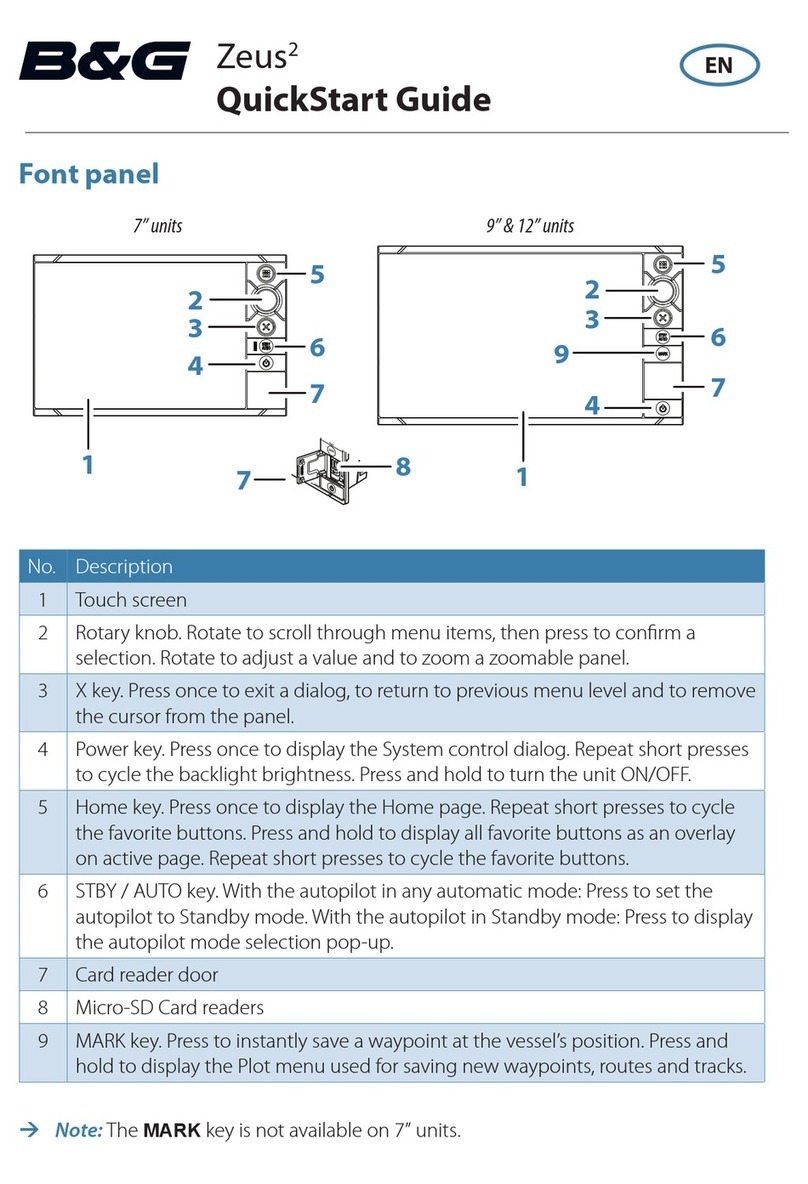 B&G Zeus2 series quick start guide