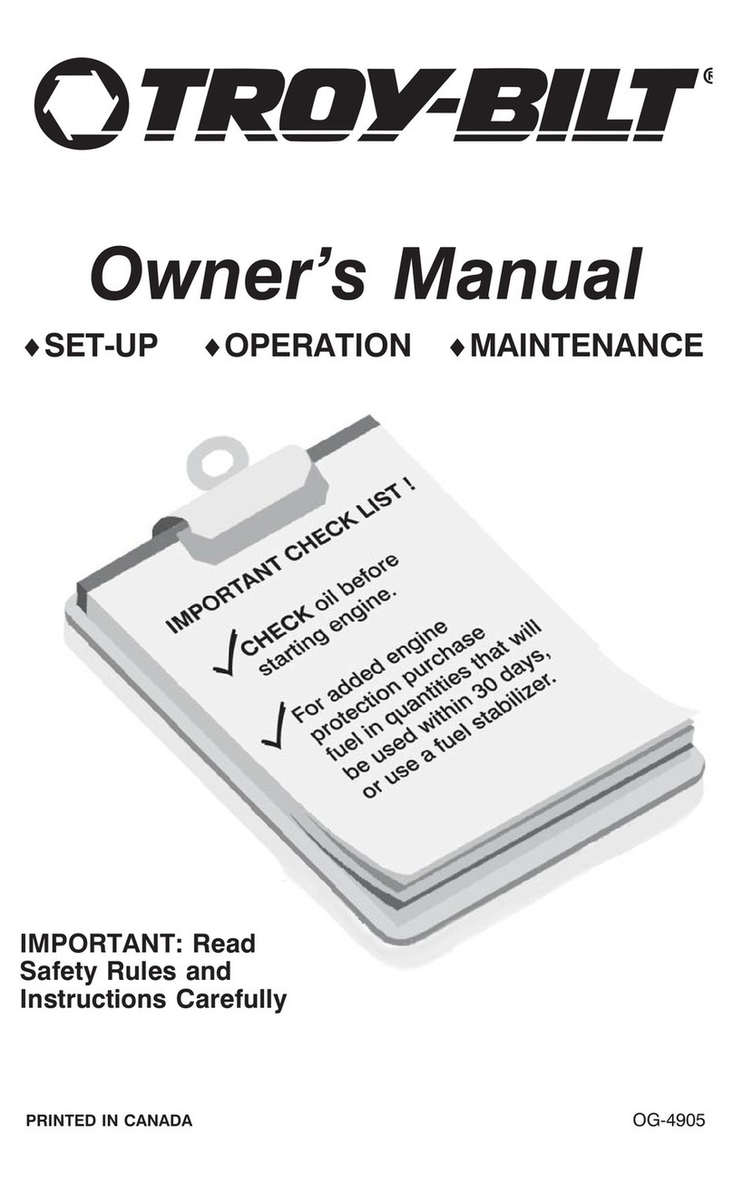 Troy-Bilt OG-4905 owner's manual
