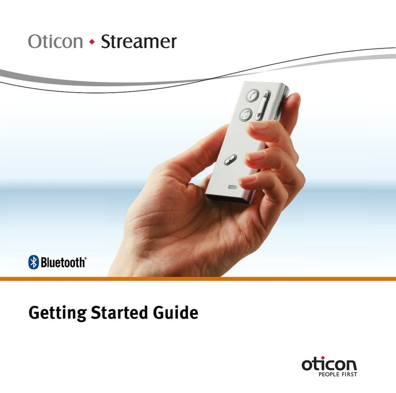 oticon streamer User manual