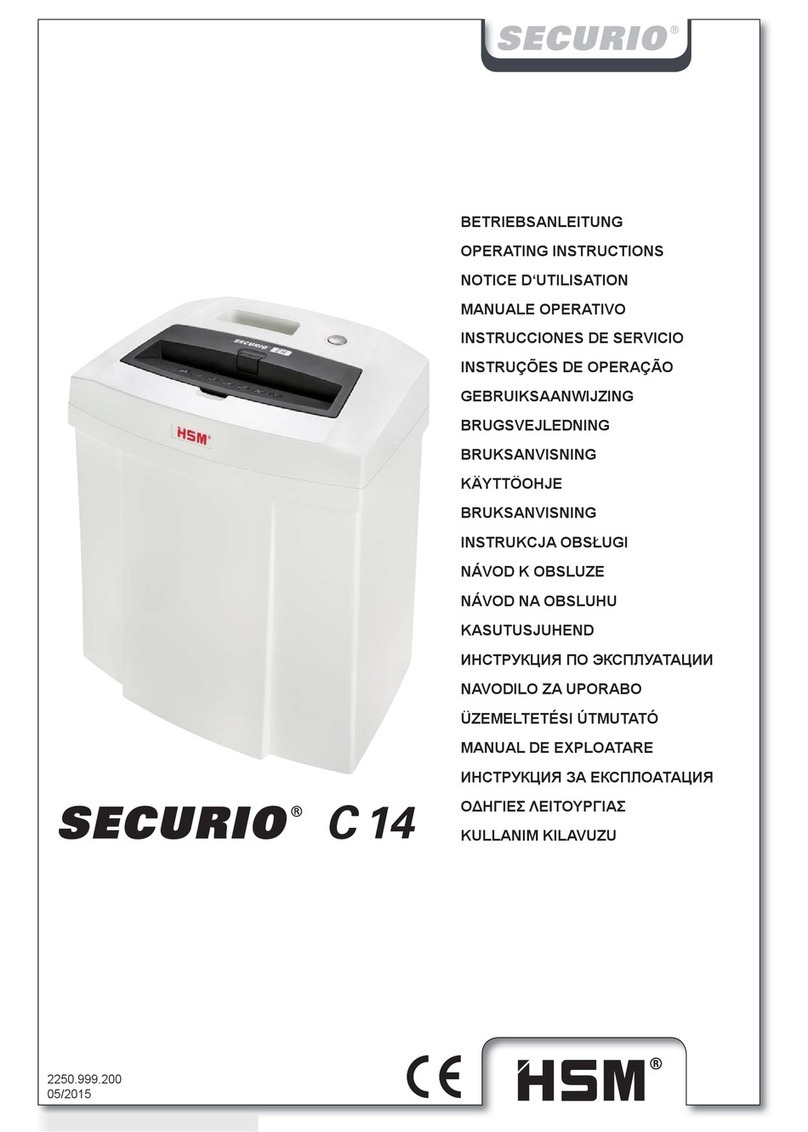 HSM securio c 14 operating instructions