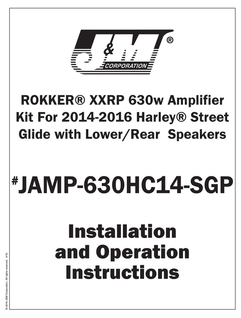 J&M Corporation ROKKER XXRP User manual