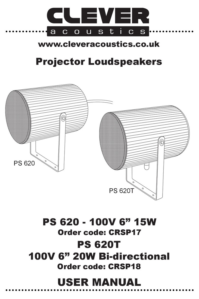 Clever Acoustics PS 620 User manual Clever Acoustics PS 620 User manual