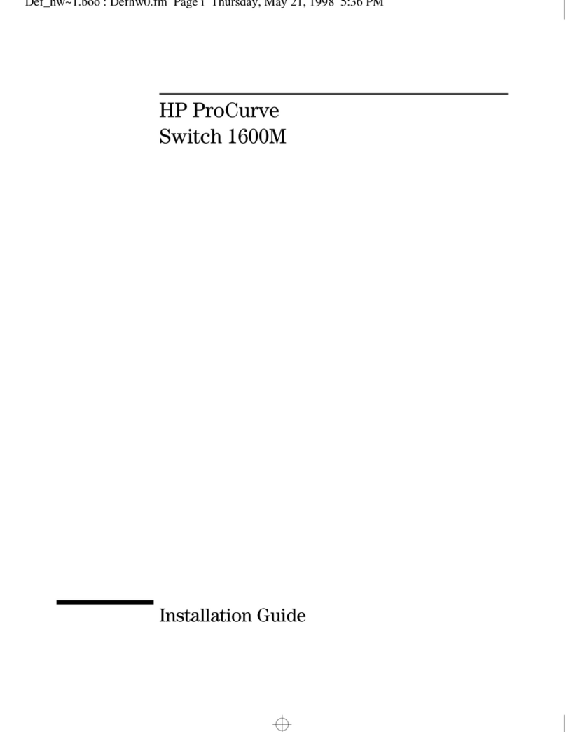 HP ProCurve 1600M User manual HP ProCurve 1600M User manual