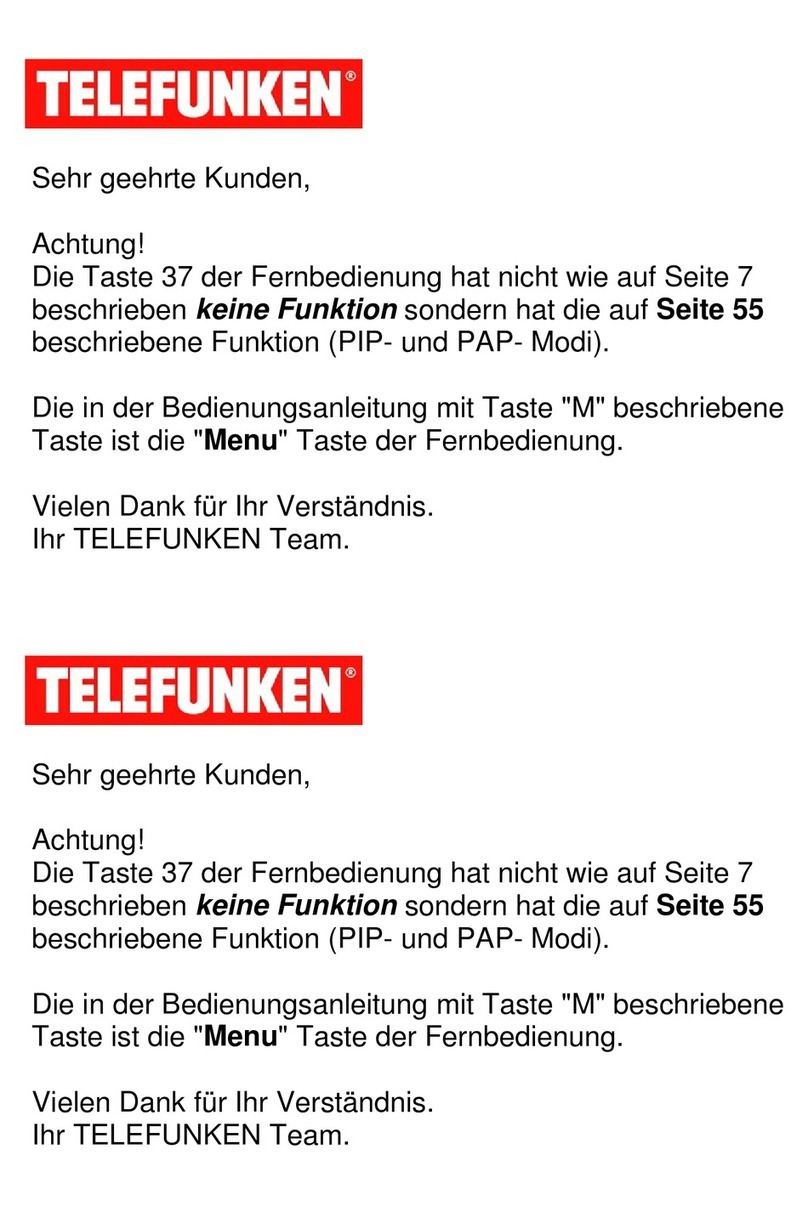 Telefunken T42A857FHD User manual