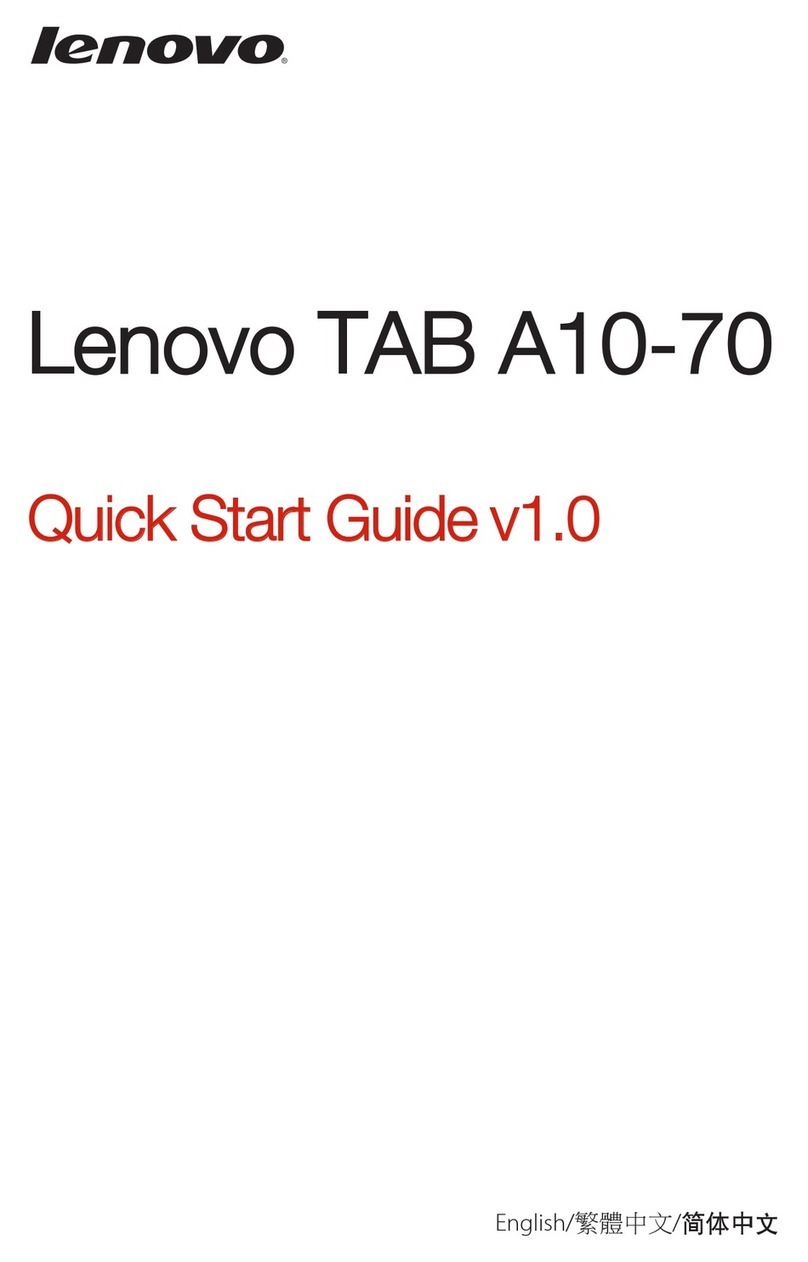 Lenovo A10-70 quick start guide