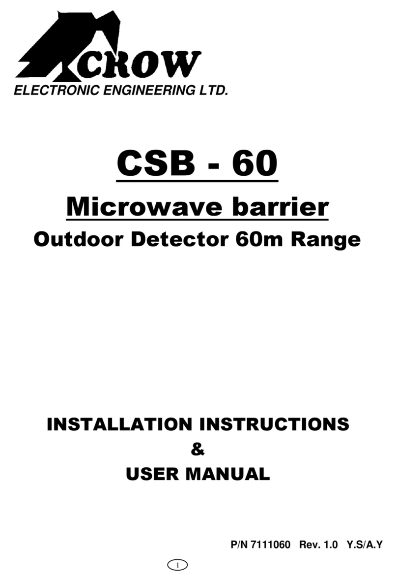 Crow CSB - 60 Installation instructions & user manual