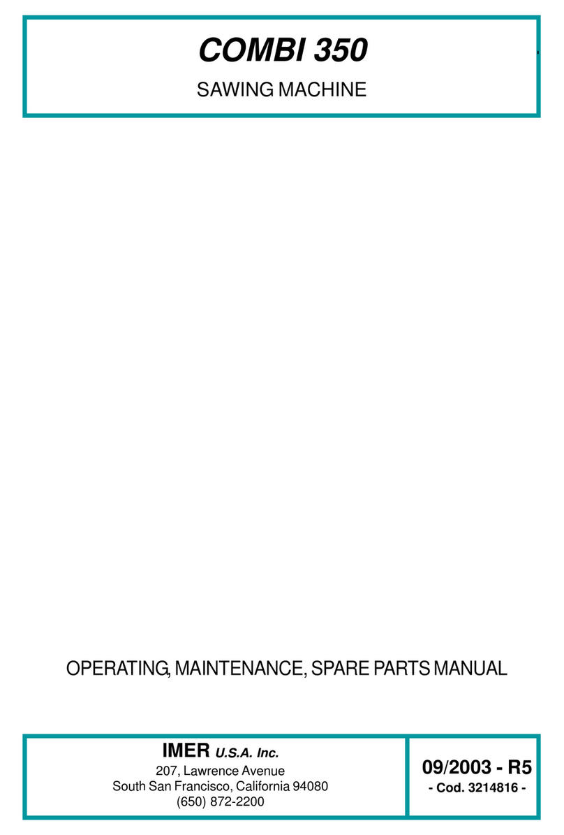 IMER USA COMBI 350 Operating, maintenance, spare parts manual