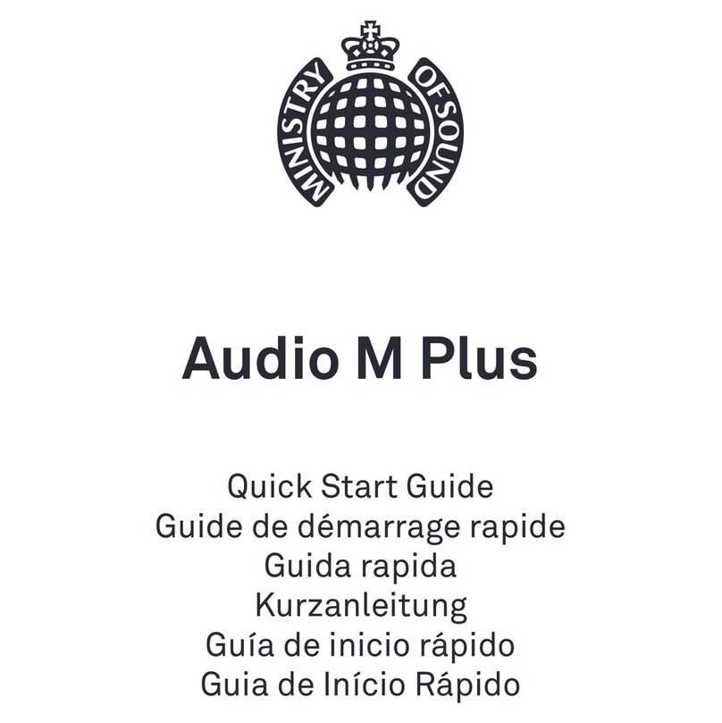 MINISTRY OF SOUND Audio M Plus User manual