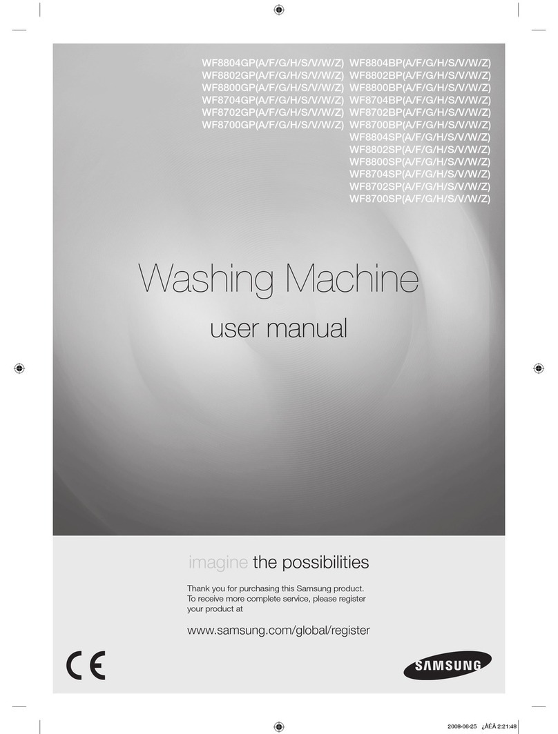 Samsung WF8804GP series User manual Samsung WF8804GP series User manual