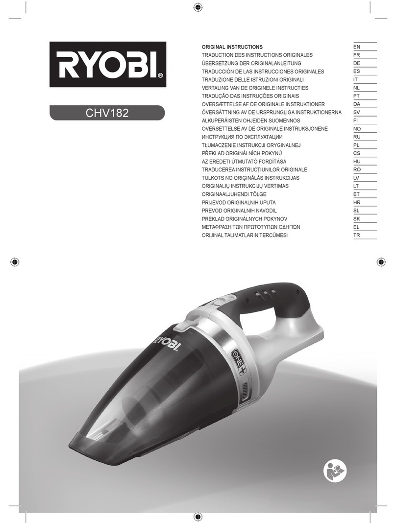 Ryobi CHV182 Original instructions