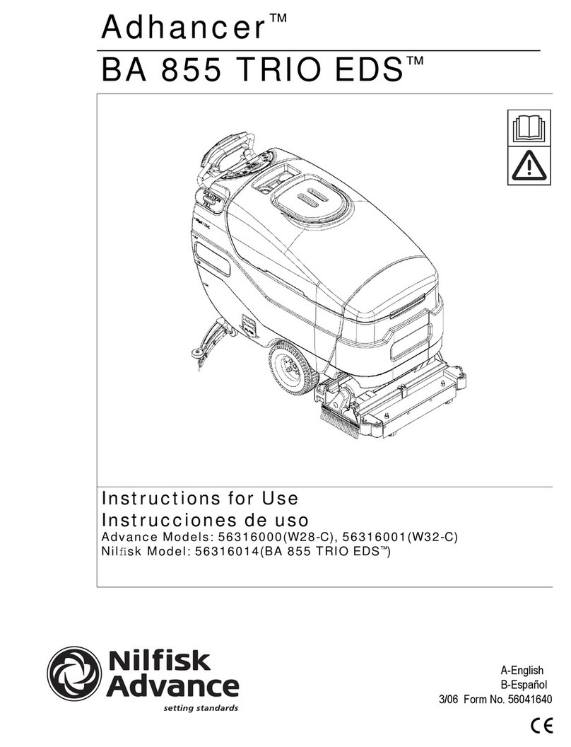 Nilfisk-Advance Adhancer BA 855 TRIO EDS User manual