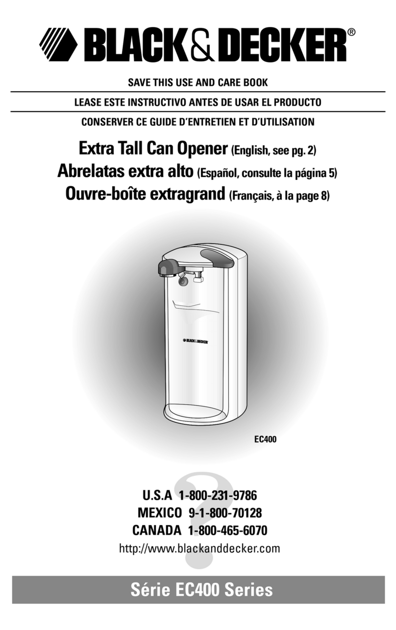 Black & Decker EC400 Installation instructions